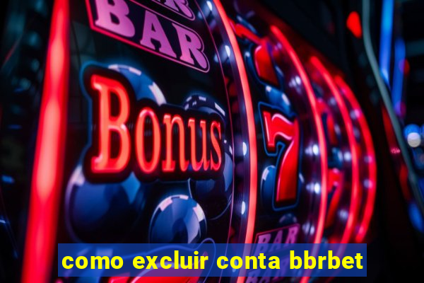 como excluir conta bbrbet